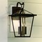 Vaxcel Derby 10-in W 3 Light Dusk to Dawn Matte Black Outdoor Wall Lantern Clear Glass Shade T0718 - alternate 1
